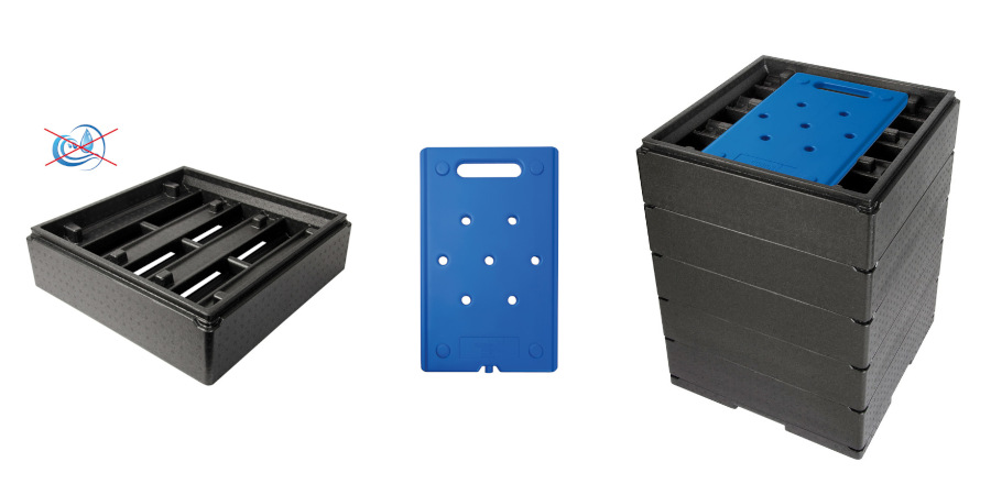 boite isotherme pour pièce montée 52 x 52 avec refroidissement