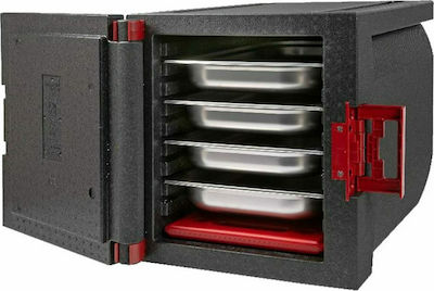 Conteur isotherme à chargement frontal avec plaque eutectique chaude (ou accumulateur de chaleur) positionnée en bas