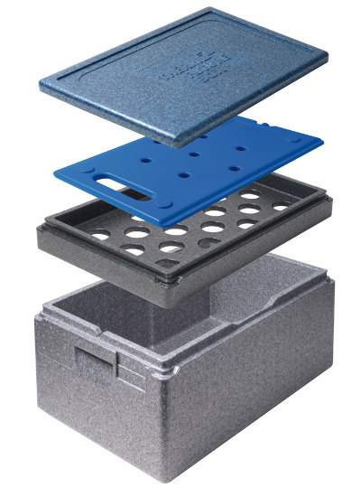 Support de refroidissement pour plaque eutectique froide dans conteneur au format Gastro GN