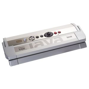 Sous videuse à aspiration externe LAVA V400 Premium avec triple barre de soudure de 460 mm de long - Vue face - Made in Germany.