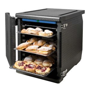 Thermobox Conteneur isotherme 128 Litres pour plaques et plateaux 60x40: vue ouvert