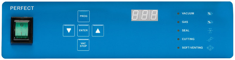 Sous videuse alimentaire pro de table  Komet Panneau de controle perfect avec sensor